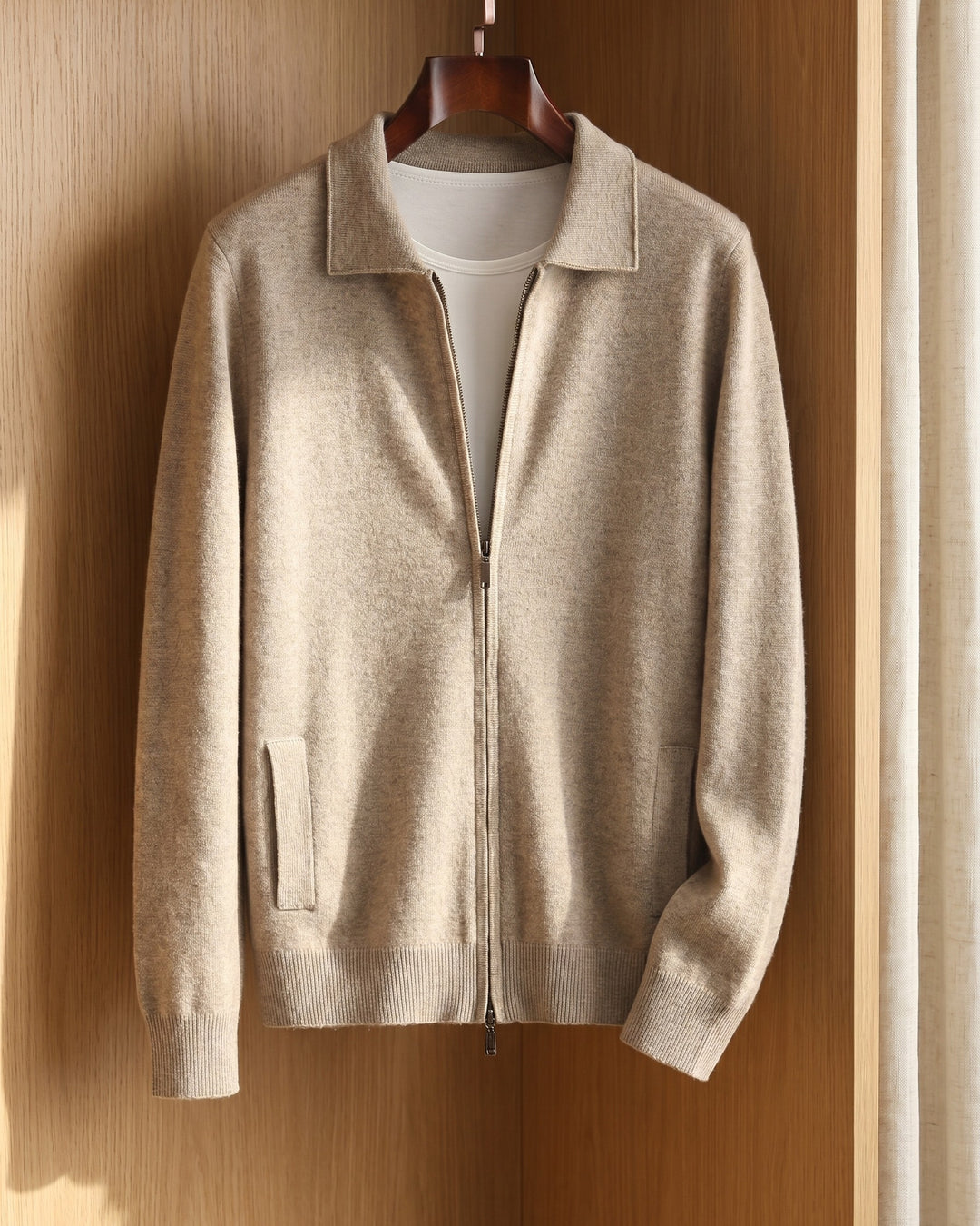 Rodolfo Cashmere Zip-Through Jacket