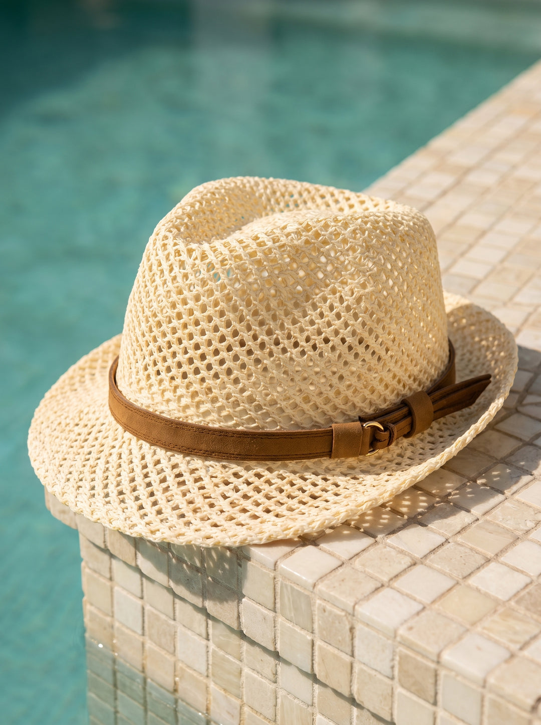 Walter Open-Weave Fedora Hat