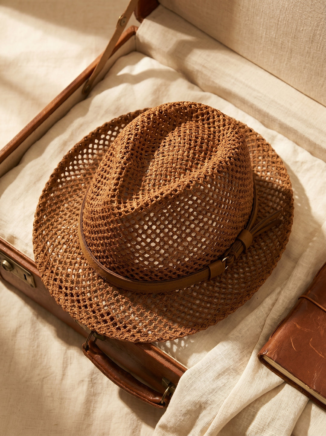 Walter Open-Weave Fedora Hat