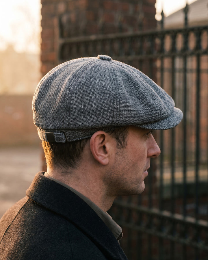 Virgilio Textured Woven Newsboy Cap