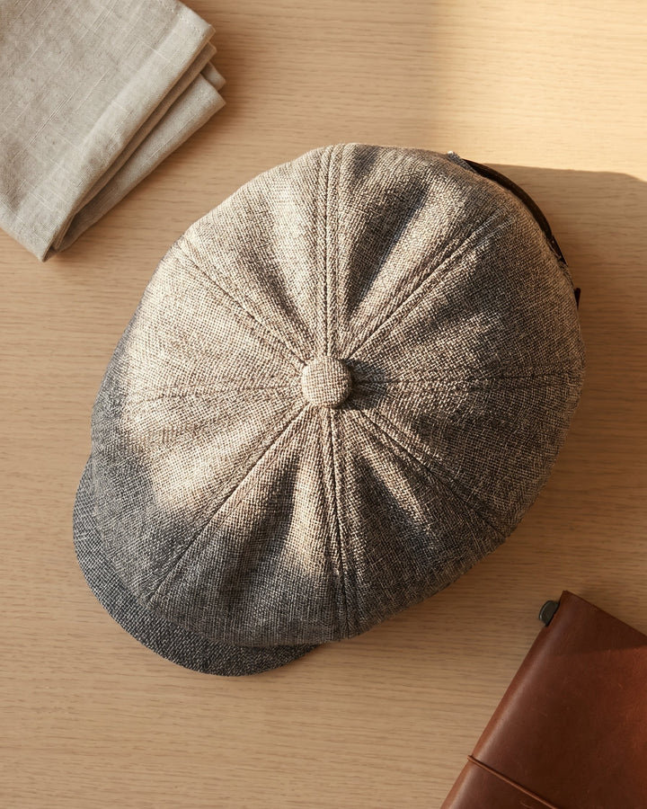 Virgilio Textured Woven Newsboy Cap