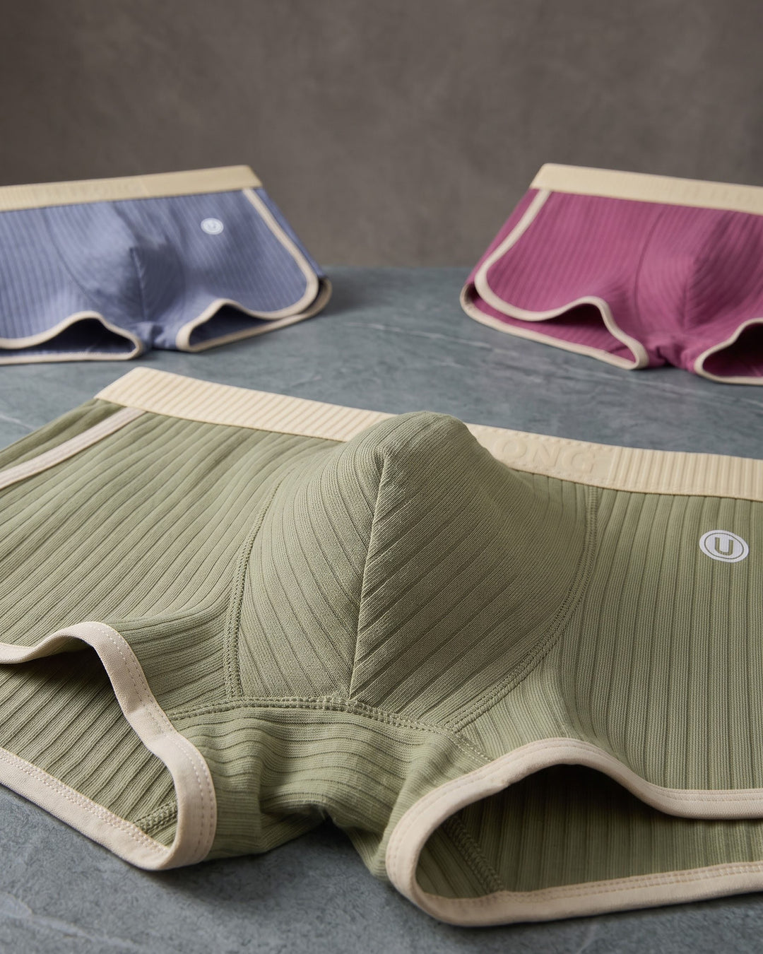 Matteo Cotton Ribbed Trunks