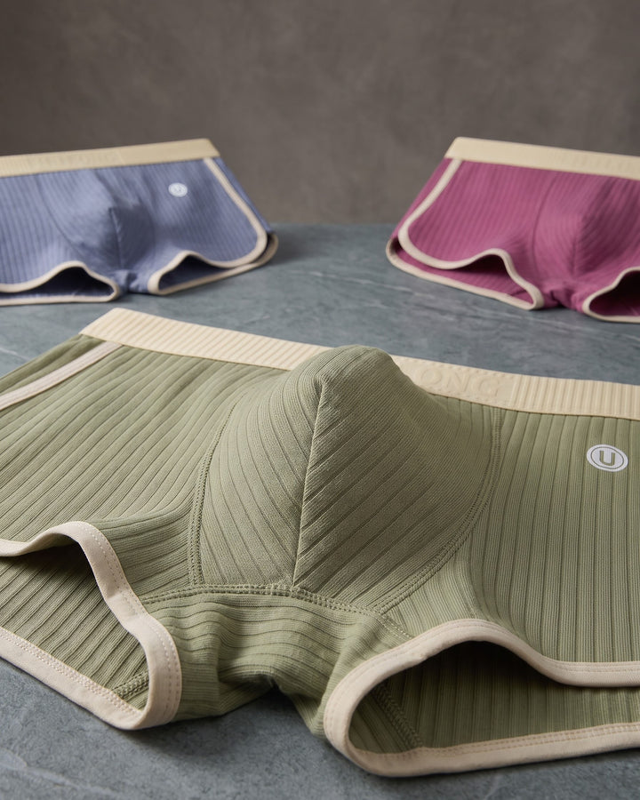 Matteo Cotton Ribbed Trunks
