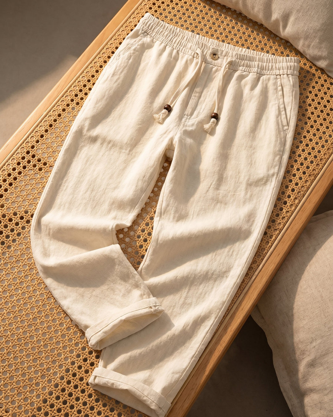 Raffaele Linen Drawstring Trousers