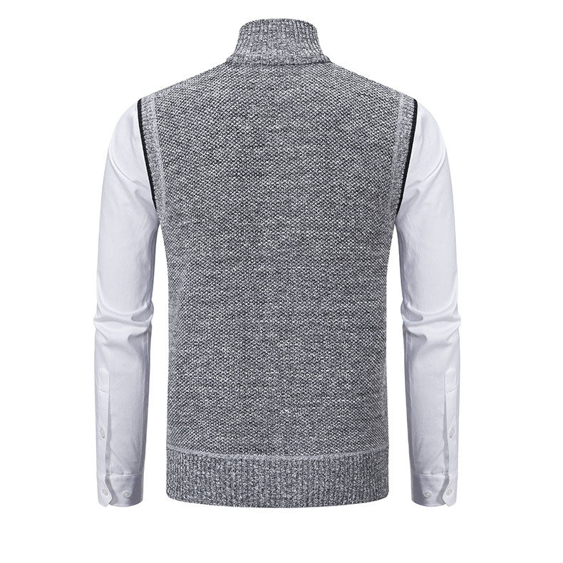Enzo Knitted Zip Vest