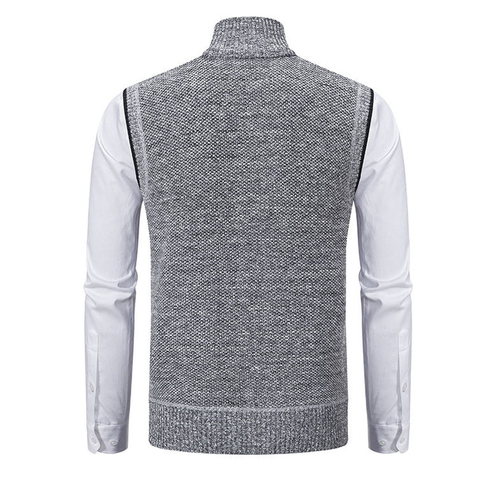 Enzo Knitted Zip Vest