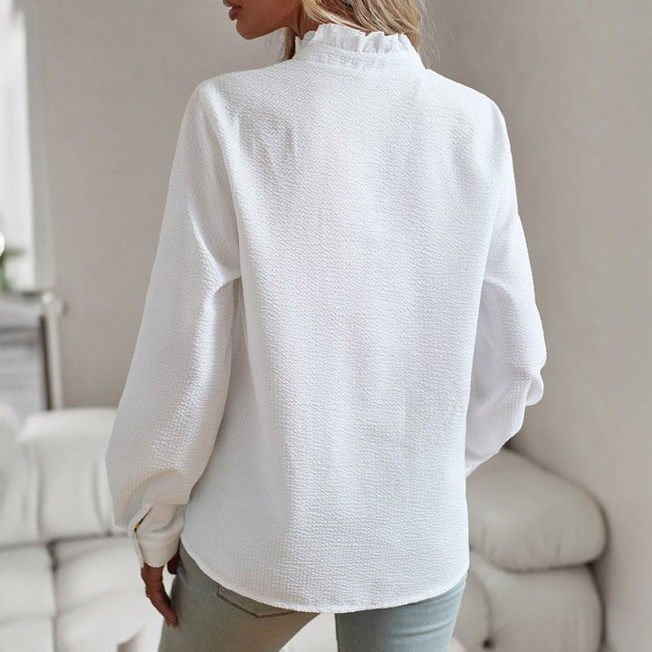 Liliane Cotton Ruffle Blouse