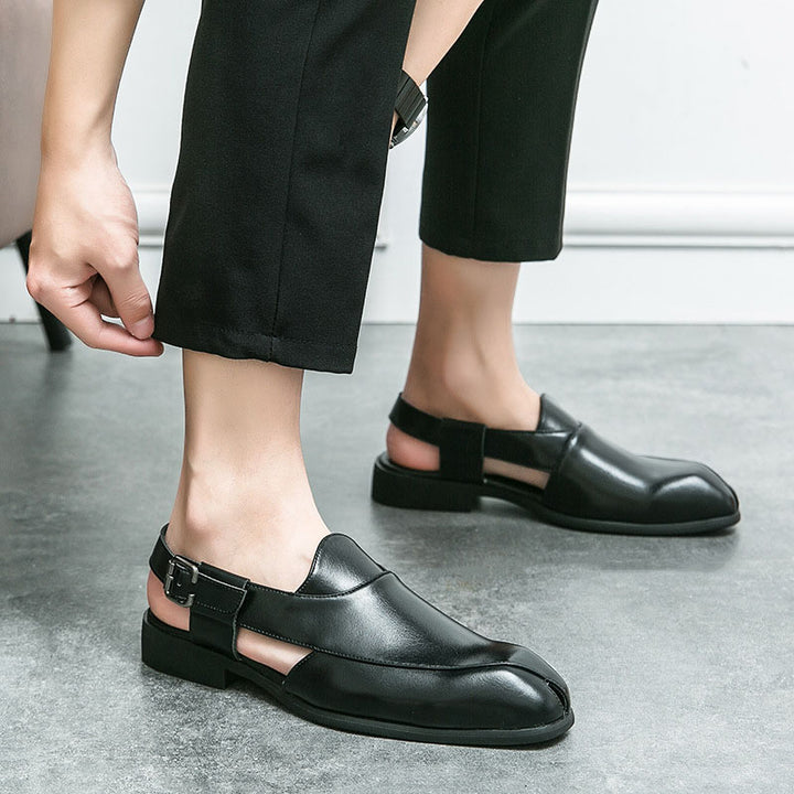Aurelio Leather Slingback Shoes