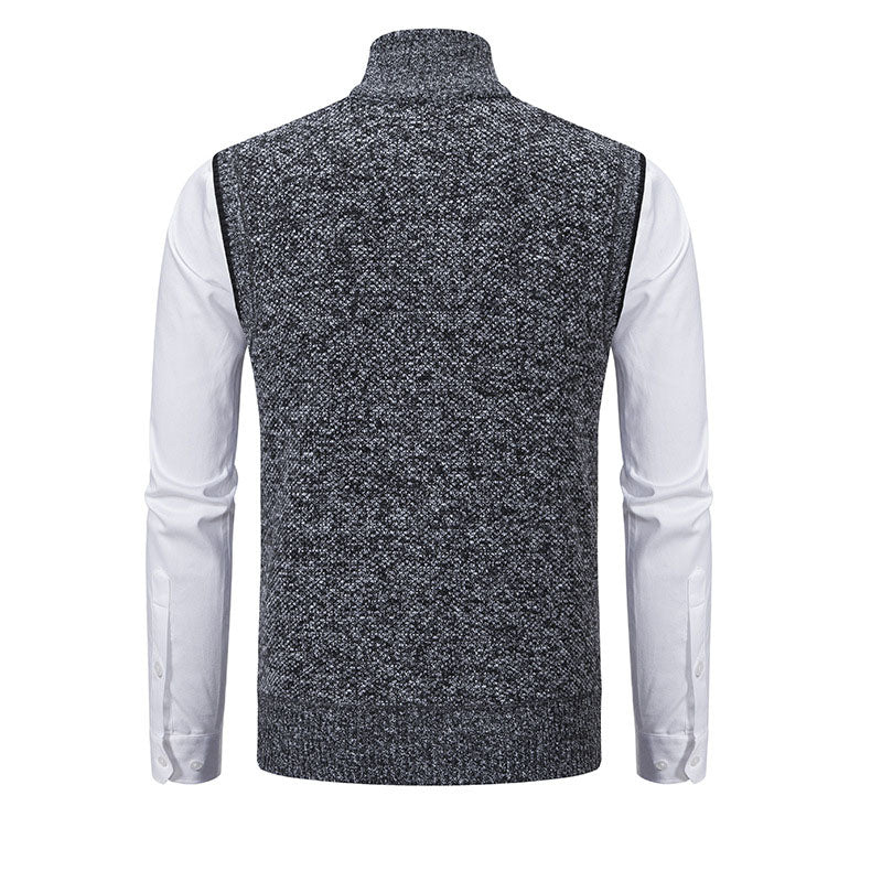 Enzo Knitted Zip Vest