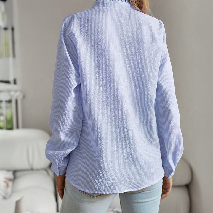 Liliane Cotton Ruffle Blouse