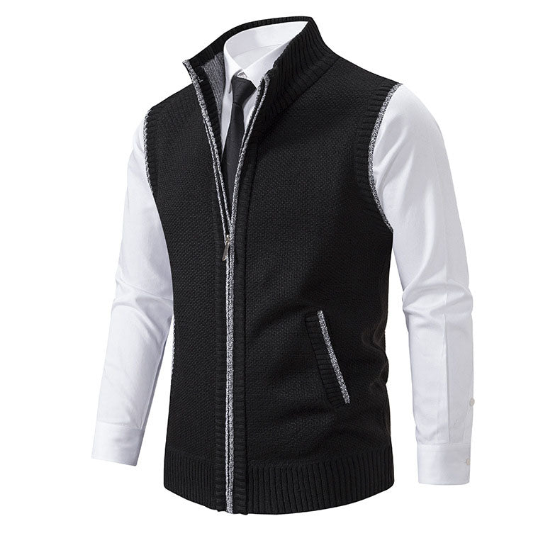 Enzo Knitted Zip Vest