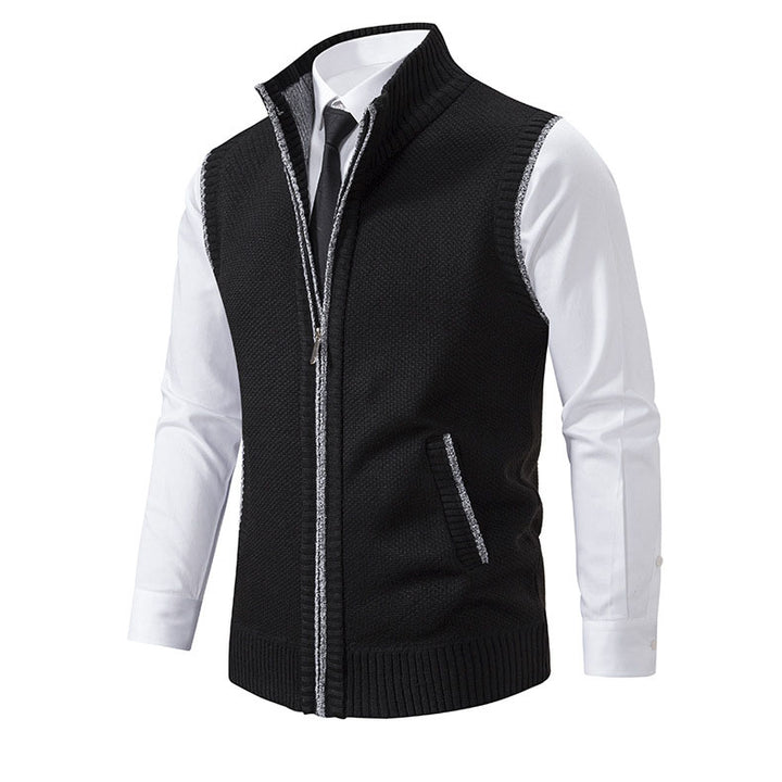 Enzo Knitted Zip Vest