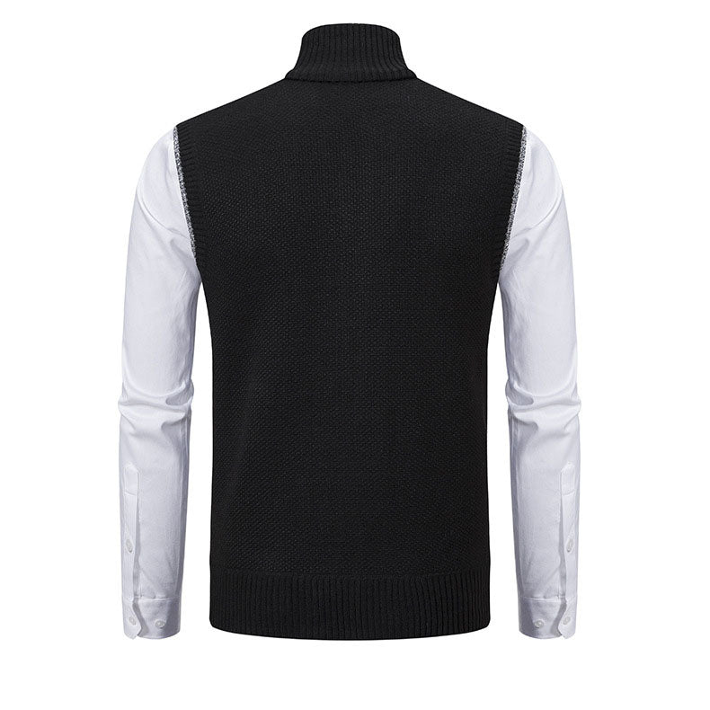 Enzo Knitted Zip Vest