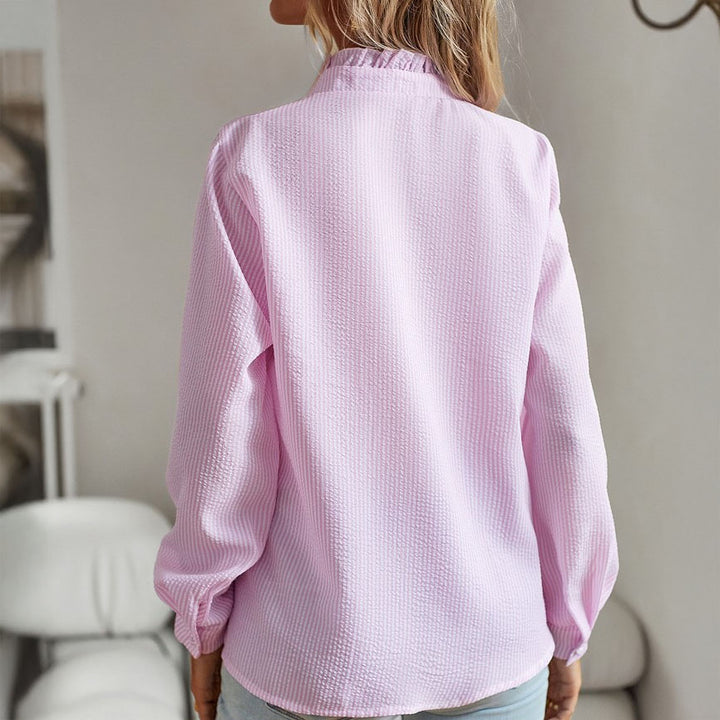 Liliane Cotton Ruffle Blouse