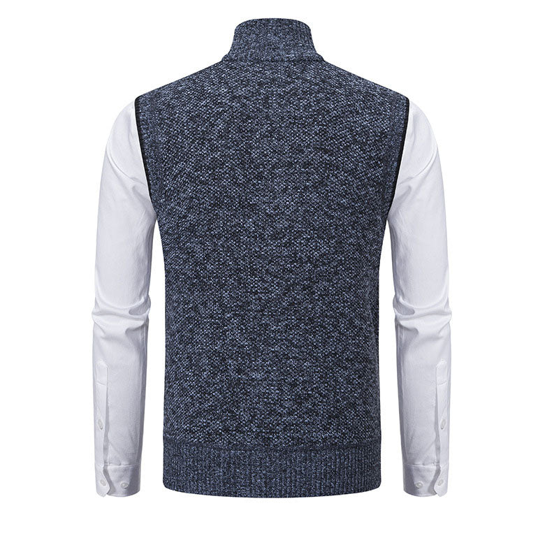 Enzo Knitted Zip Vest