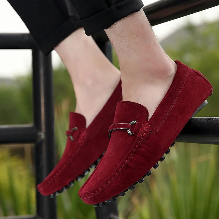 Leonardo Suede Bit Loafers