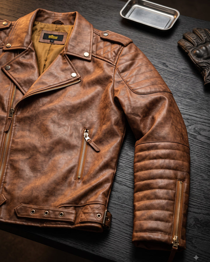 Aldo Faux Leather Biker Jacket