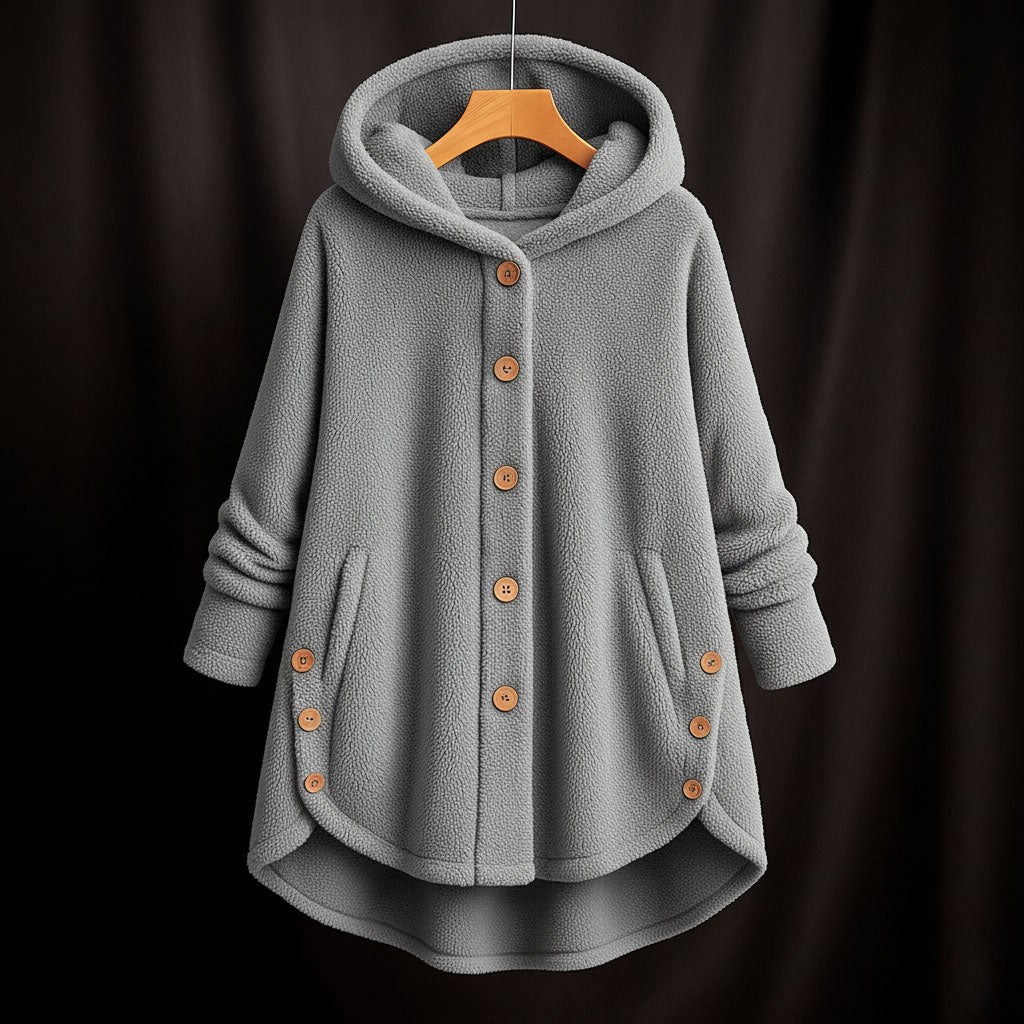Elena Hooded Fleece Coat