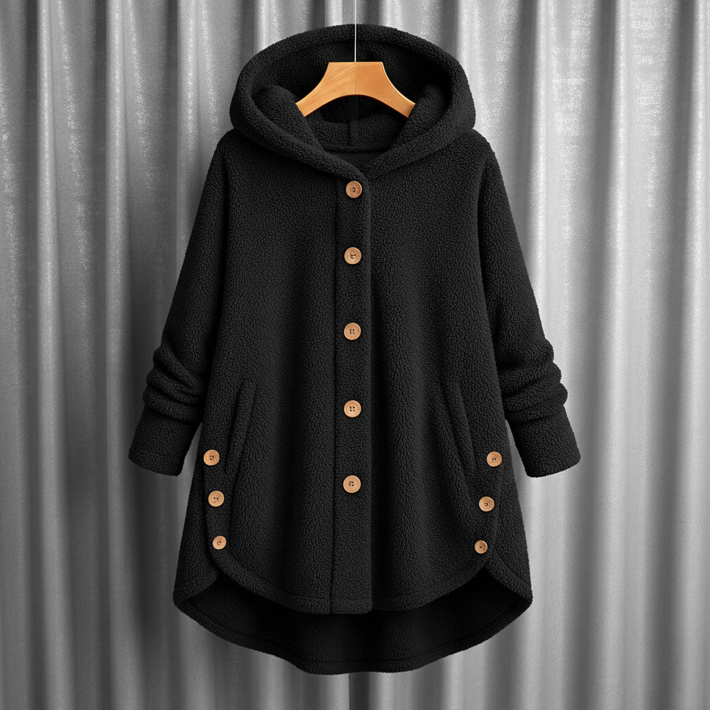 Elena Hooded Fleece Coat