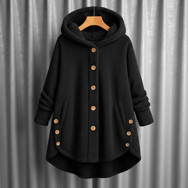 Elena Hooded Fleece Coat