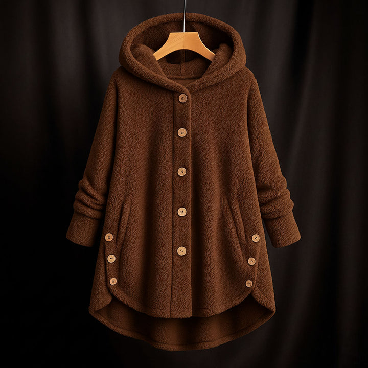 Elena Hooded Fleece Coat