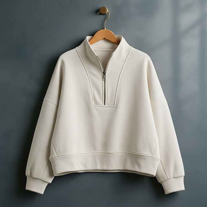 Lara Cropped Half-Zip