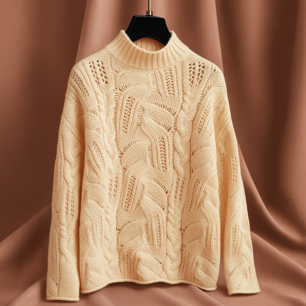 Lyra Wool Cable Sweater