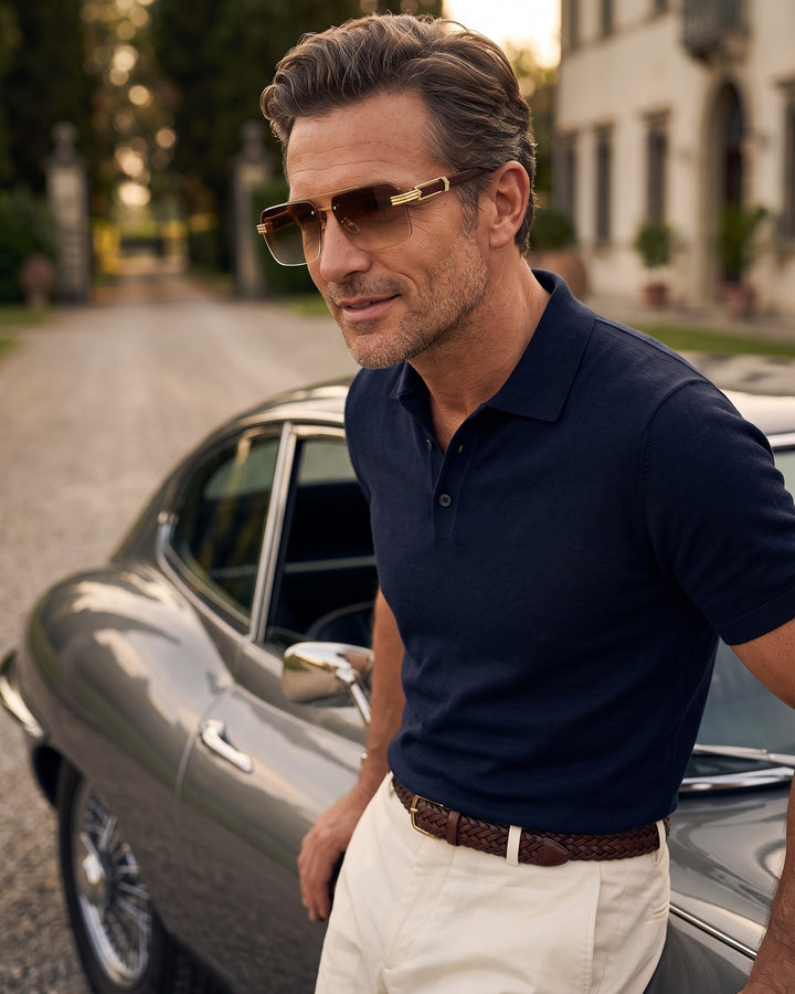 Tadeo Rimless Sunglasses
