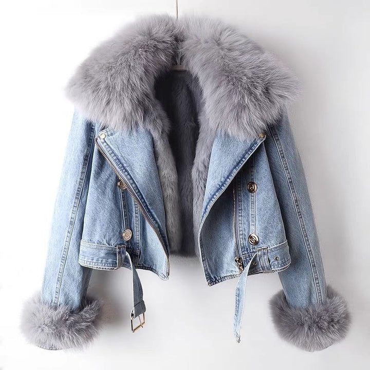 Sienna Faux Fur Denim Jacket