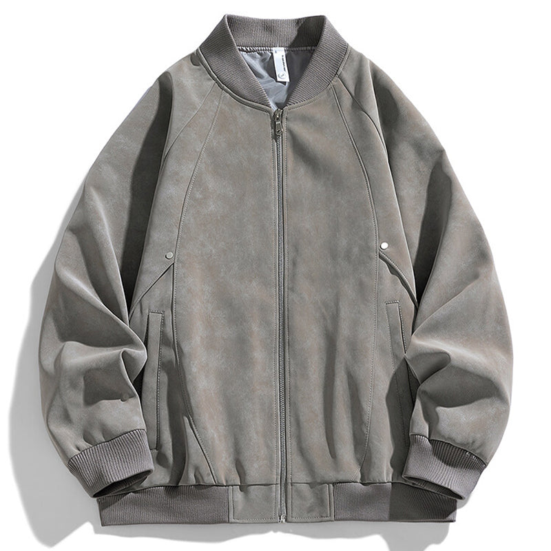 Alonso Suede Bomber Jacket