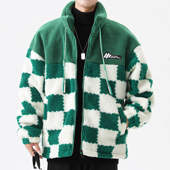 Fabrizio Checkered Fleece Jacket