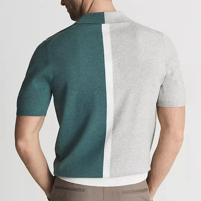 Massimo Two-Tone Cotton Polo