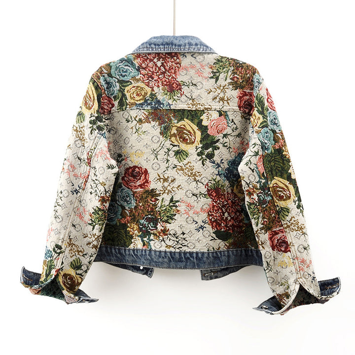 Aurora Tapestry-Denim Jacket