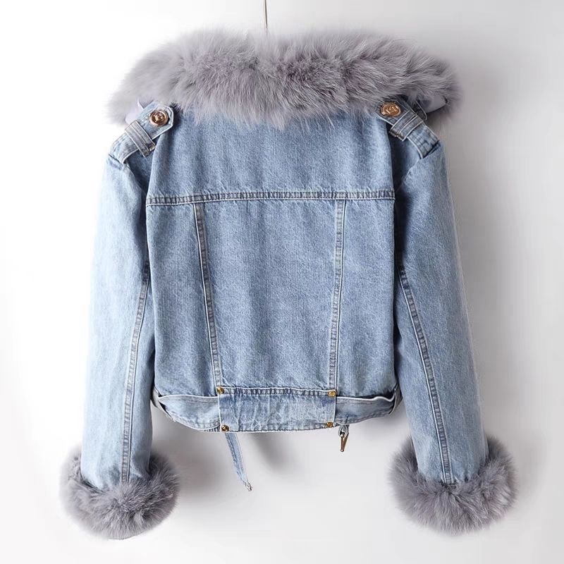 Sienna Faux Fur Denim Jacket