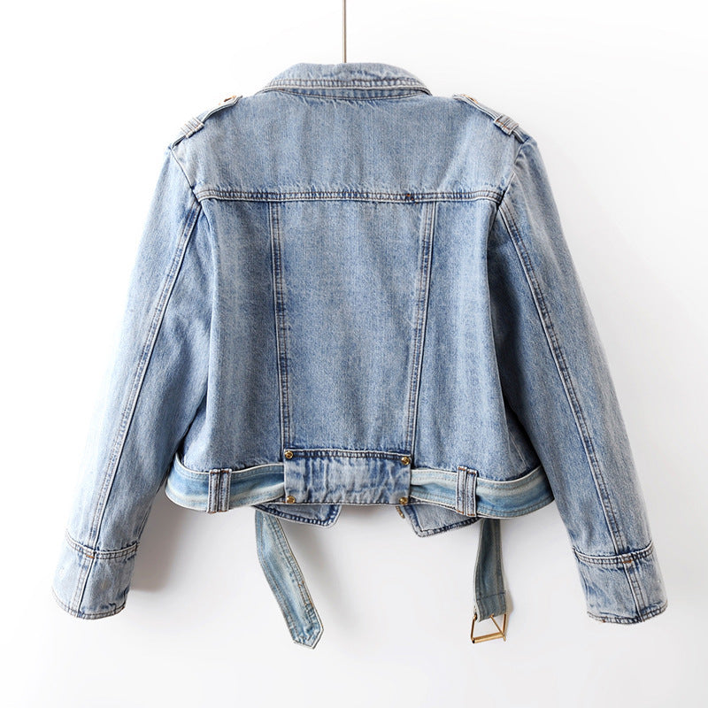 Isadora Cropped Denim Jacket