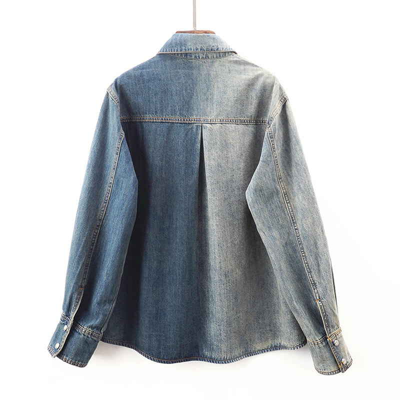 Clara Asymmetrical Denim Shirt