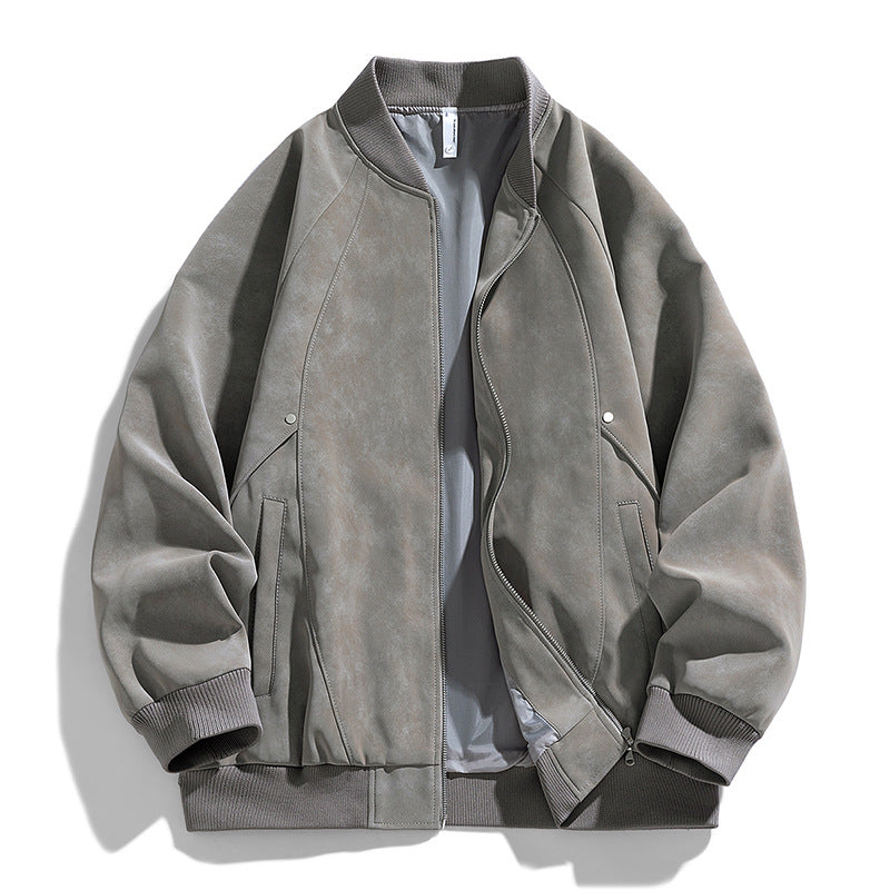Alonso Suede Bomber Jacket