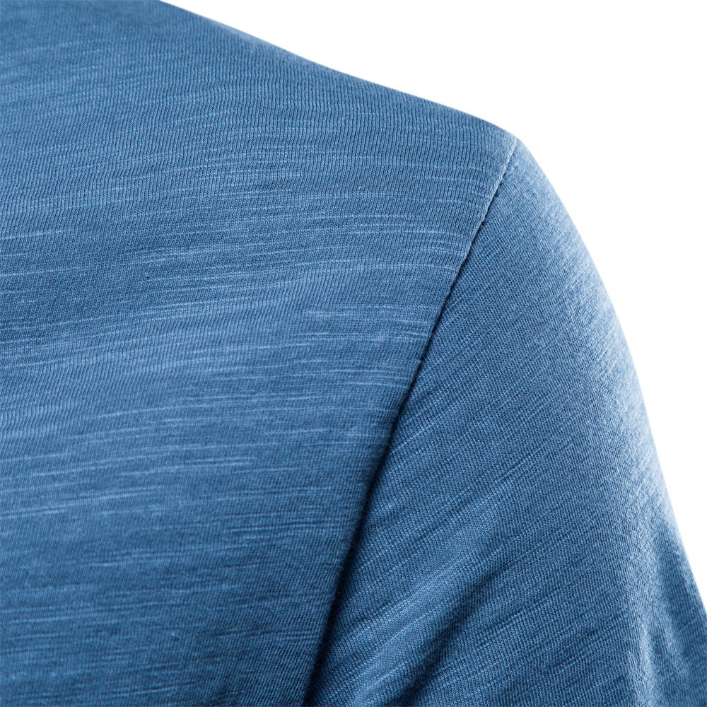 Valerio Slub-Cotton V-Neck Tee