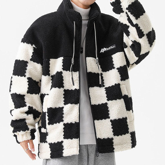 Fabrizio Checkered Fleece Jacket