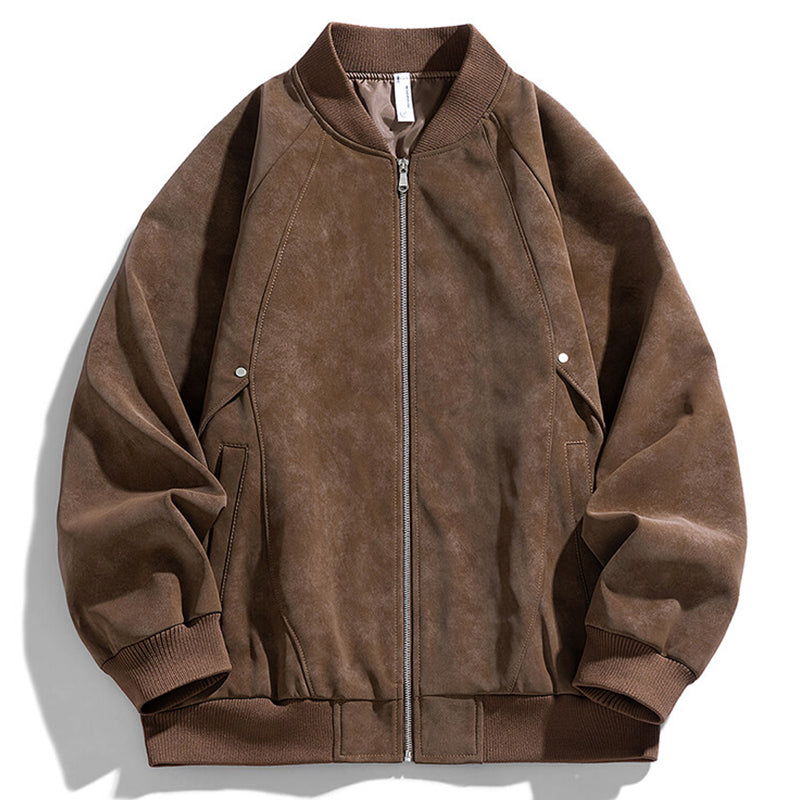 Alonso Suede Bomber Jacket