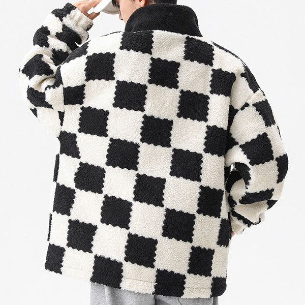 Fabrizio Checkered Fleece Jacket