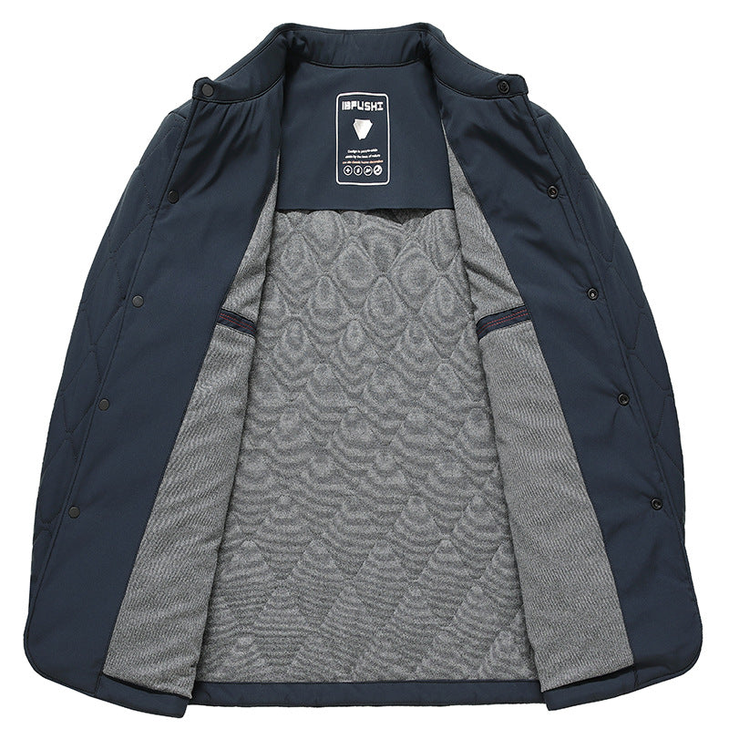 Cole Quilted Button-Up Jacket
