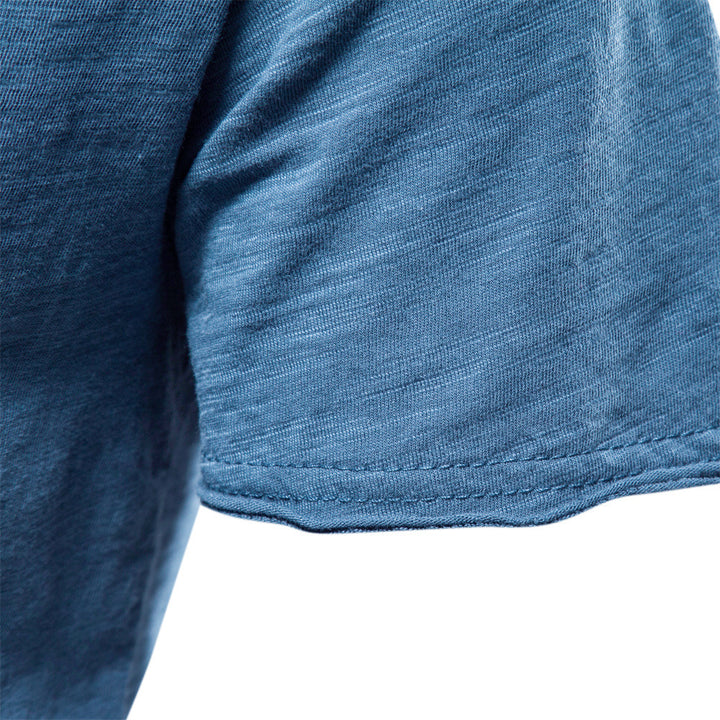 Valerio Slub-Cotton V-Neck Tee