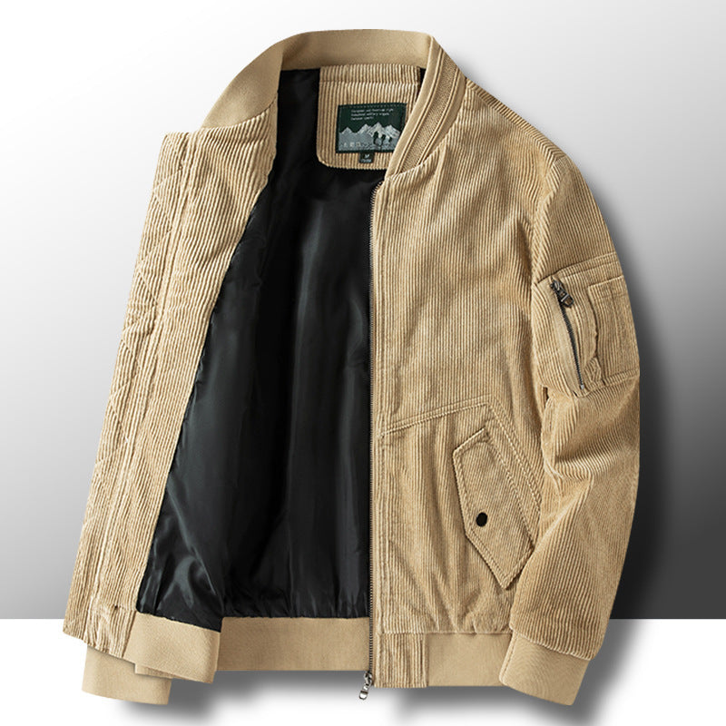 Renzo Corduroy Bomber Jacket