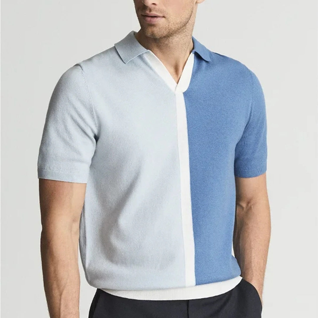 Massimo Two-Tone Cotton Polo