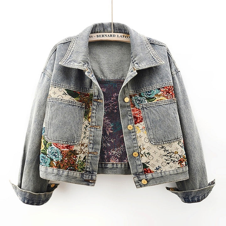 Aurora Tapestry-Denim Jacket