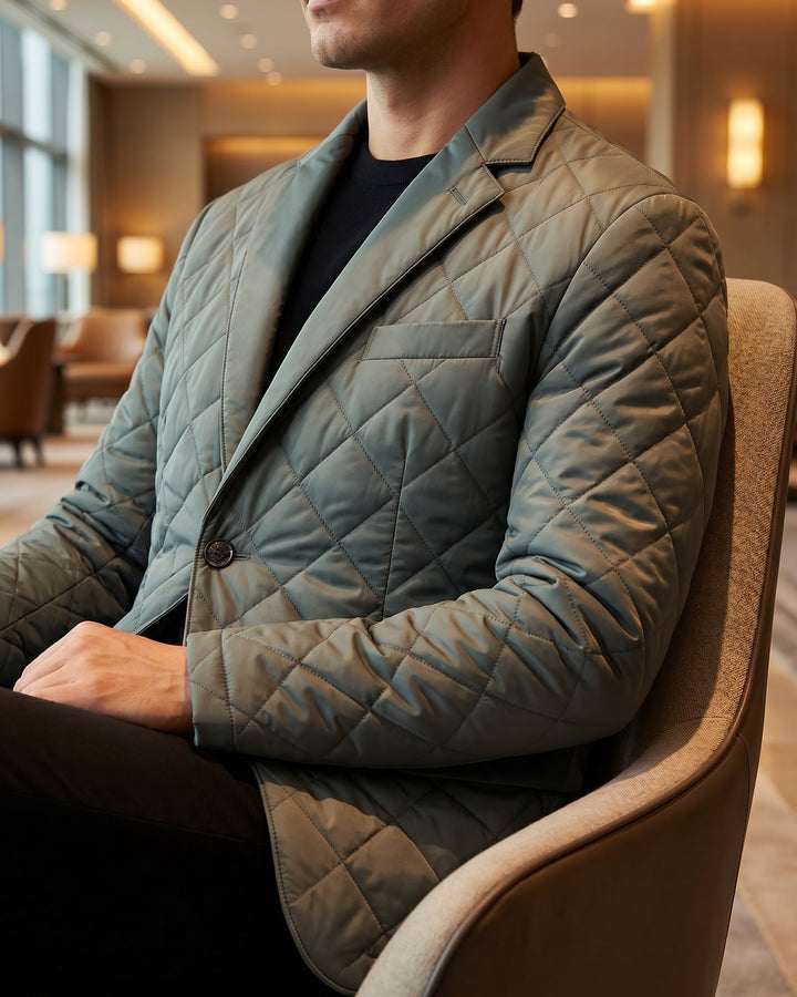 Dario Chenille Blend Quilted Jacket