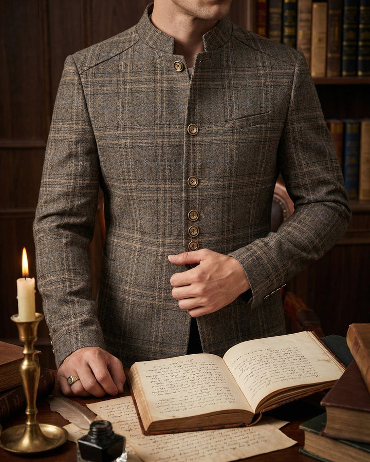 Vittorio Stand-Collar Jacket