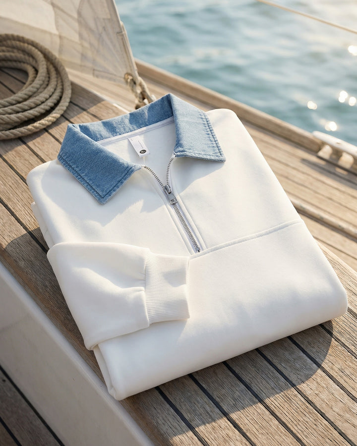 Dario Cotton-Blend Half-Zip Pullover