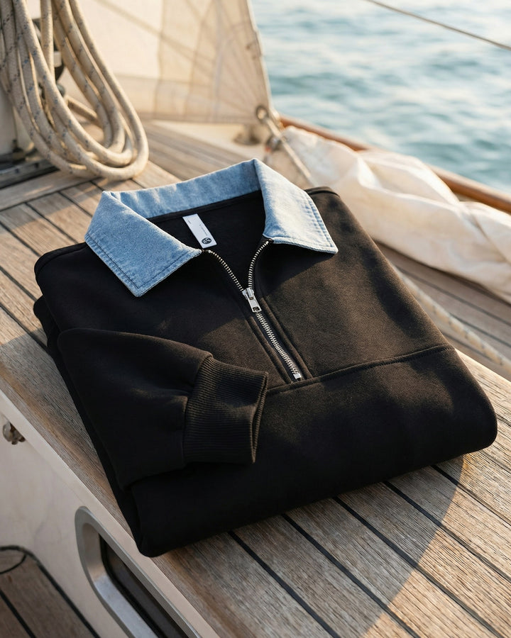 Dario Cotton-Blend Half-Zip Pullover